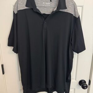 Columbia Men's Polo in Black and Gray